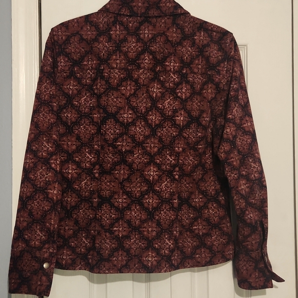 Christopher & Banks Patterned Button-Up Jacket - Picture 2 of 4